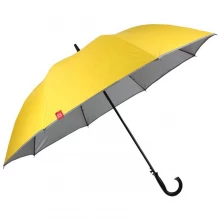 China Sunproof Silberbeschichtung innerhalb des Werbungs-Logo-Regenschirmes mit Tragetasche Hersteller