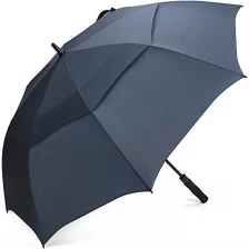 China Vented Windproof Golf Umbrella with Logo Printing fabrikant