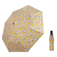 중국 Windproof Travel Three Folding Umbrellas with Logo 제조업체