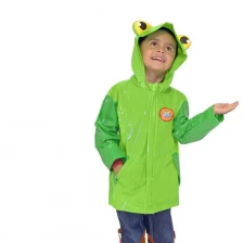 中国 high quality Promotional outdoor travel waterproof rubber rain coat custom logo rain coat Cartoon fashion children's raincoat メーカー