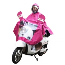 中国 wholesale Add thick Oxford cloth electric car poncho raincoat LOGO custom safety luminous double brim raincoat メーカー