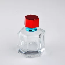 China 100ml pattern glass perfume bottle with lid manufacturer