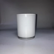 China 10oz 12oz 14oz 16oz 18oz glass candle jar with white painted inside manufacturer