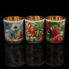 China 10oz Colored Glass Candle Holder Wholesale manufacturer