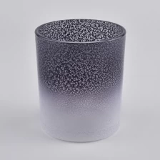porcelana Candelabros de vidrio de 10 oz con decoración variada fabricante