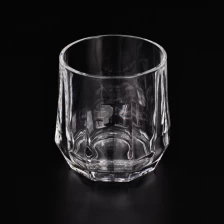 porcelana 10 oz nuevo diseño frascos de vela de vidrio transparente proveedor de embarcaciones vacías fabricante