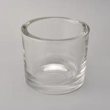 China 10oz replacement thick wall glass candle holders pengilang