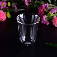 China 10oz thick double wall heat resistant glass coffee cup manufacturer
