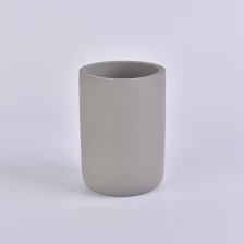 porcelana 10oz cálida gris cilindro concreto titular de vela al por mayor fabricante