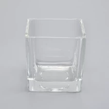 China 120ml square glass candle holders manufacturer