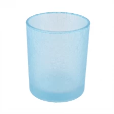 Chine Bougeoir en verre bleu 12oz fabricant