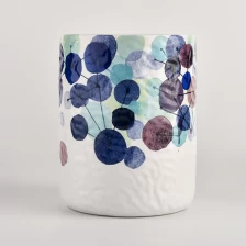 porcelana Frasco de cerámica de 13 oz para la fabricación de velas con decoración del hogar fabricante