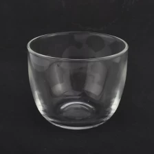 porcelana Cuenco de vela de vidrio transparente hecho a mano de 14 oz fabricante