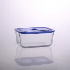 China 1500ml Saladeira retangular Pyrex Glass Meal Box fabricante