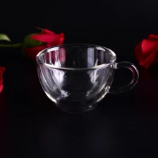 Cina doppia tazza di caffè con pareti in vetro borosilicato 150ml produttore