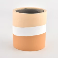 porcelana 15 oz patrón redondo diseño de hormigón de la vela de hormigón fabricante