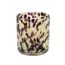 中国 18盎司玻璃蜡烛罐带着色材料蜡烛容器 制造商