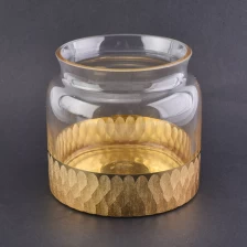 中国 18盎司手工制作的玻璃烛台，玫瑰底切割 制造商