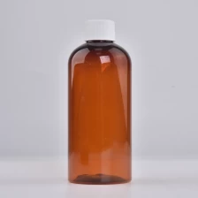 China 200 ml 300 ml leere Bernstein -Shampoo -Flaschen Plastik -Lotion -Flaschen mit Deckel im Großhandel Hersteller