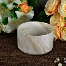 China 20oz Alabaster warna Marble Ceramic bekas lilin pengilang
