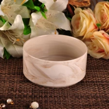 China 20oz Baby rosa Marmor Keramik Kerzenhalter Hersteller