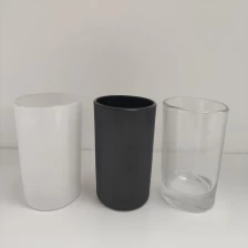 China 210 ml glass candle jar popular cylinder shape manufacturer