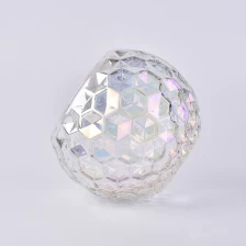 China Grande recipiente de vidro da bola do corte do diamante 24oz para a decoração home fabricante