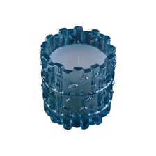 中国 24oz花园装饰可回收玻璃蜡烛罐树枝外观设计 制造商