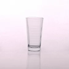 Cina 280 ml Cancella Bicchiere striscia di acqua della tazza di vetro bevanda con cerchi produttore