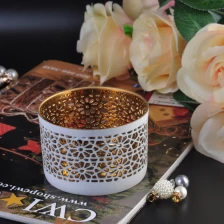 China 3'' Luxus Keramik Kerzenhalter mit goldenen inneren Hersteller
