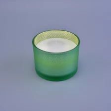 China Recipiente de vela de vidro de 3 mechas fabricante