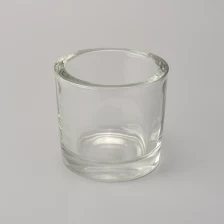 China 3 oz wax filling thick wall glass candle holders wholesale manufacturer