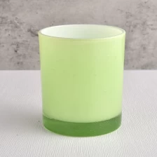 China 300ml custom green glass candle jar for making home decor manufacturer