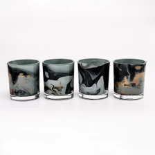 China 30cl 8 onças de vela de vidro colorido pintura de vidro jarro fabricante