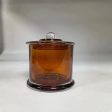 China 350ml amber glass metro jar from Sunny Glassware manufacturer