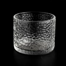 porcelana 395 ml Candelador de vidrio Color personalizado de vidrio en relieve Frasco al por mayor fabricante