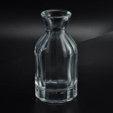 China pusingan 4oz botol kaca Penyebar kaca rotan dengan corak bunga pengilang