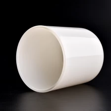 الصين 500ml white glass candle jar round bottom candle vessels supplier الصانع