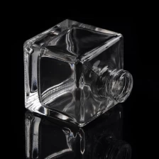 China 60ml Luxury crystal clear glass square diffuser bottle manufacturer