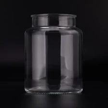 China 663ml clear luxury glass candle jar for candle making manufacturer