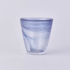 porcelana Cera de 6 onzas que llena los candeleros de vidrio orgánicos hechos a mano fabricante