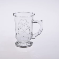 China 70ml glass beer  mug with handle manufacturer