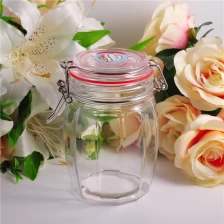China 800ml 900ml 1000ml food sugar glass mason jar with airtight glass lid manufacturer