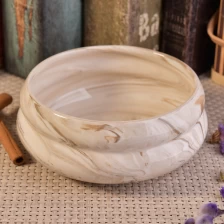 porcelana 810ml calabaza diseño mármol acabado hogar decoración cerámica vela buque fabricante