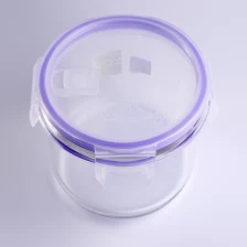 China 895ml redondo branco microondas recipiente vidro saladeira fabricante
