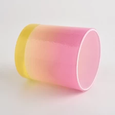 China 8oz 10 oz 12 oz gradient cor vela de vidro frascos para atacado fabricante