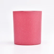 China 8oz 10oz luxury pink solid glass candle jars suppliers manufacturer