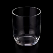 China 8oz clear glass candle vessels round bottom candle jars wholesale manufacturer