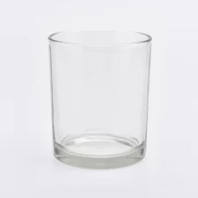 porcelana 8oz candelabro de cristal blanco alto para decoración del hogar contenedor de vela transparente fabricante