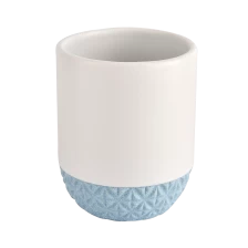 porcelana Veladas de vela redondas de cerámica de 9 oz con fondo de color fabricante
